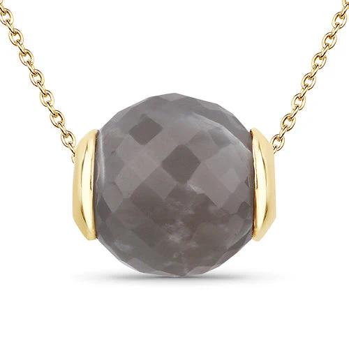 16.79 Carat Genuine Grey Moonstone .925 Sterling Silver Pendant - Image 4