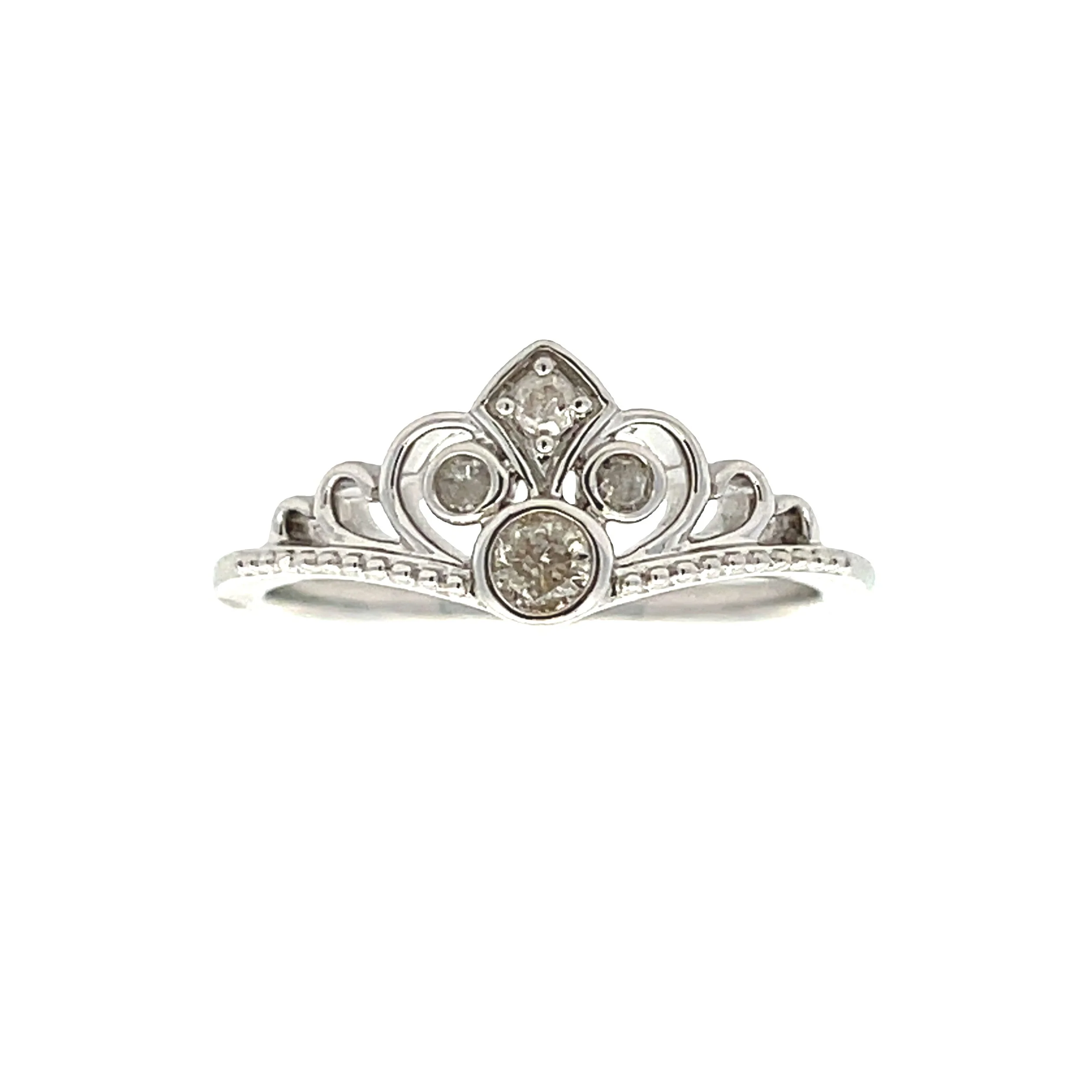 .17ct Diamond Ring Sterling Silver - Image 4