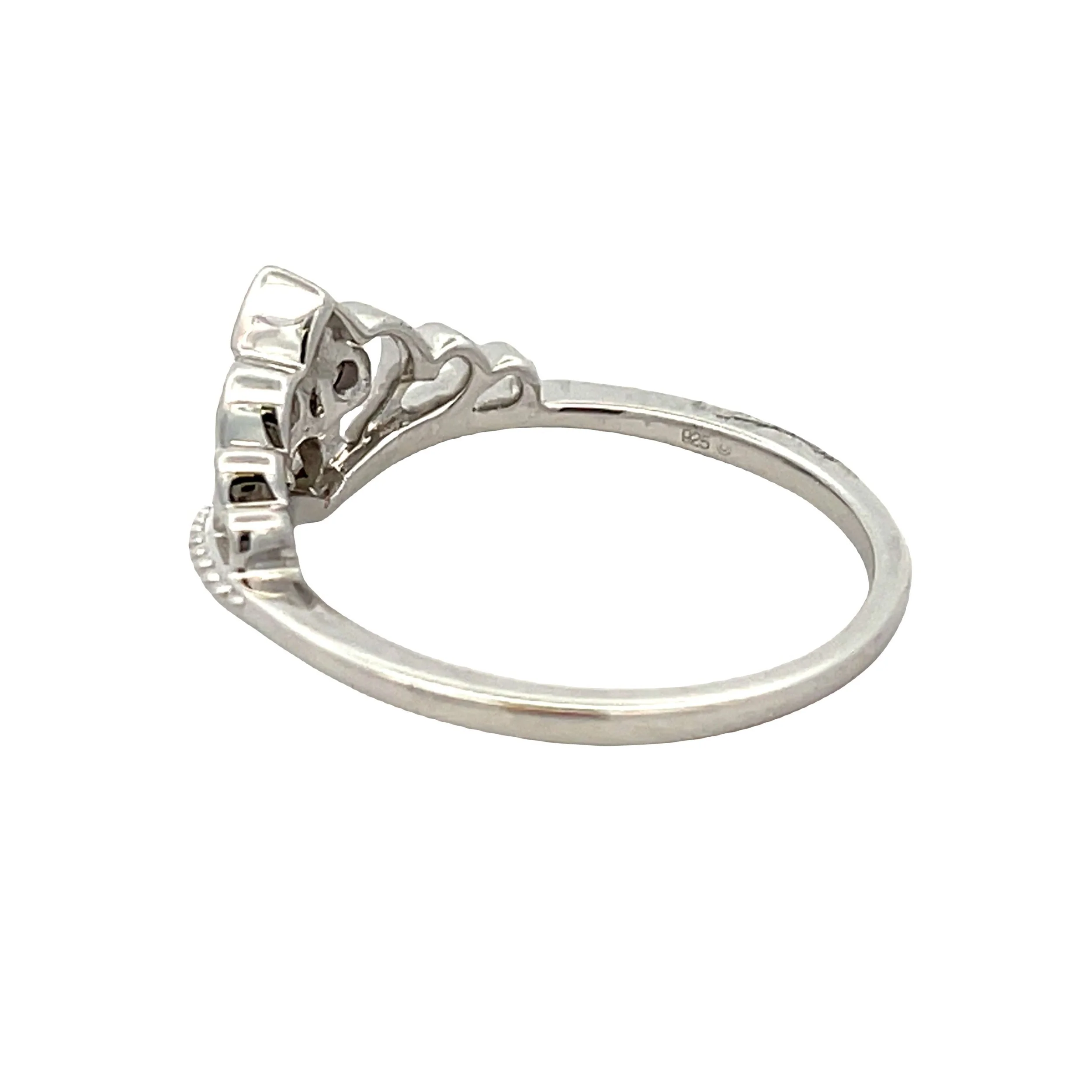 .17ct Diamond Ring Sterling Silver - Image 5