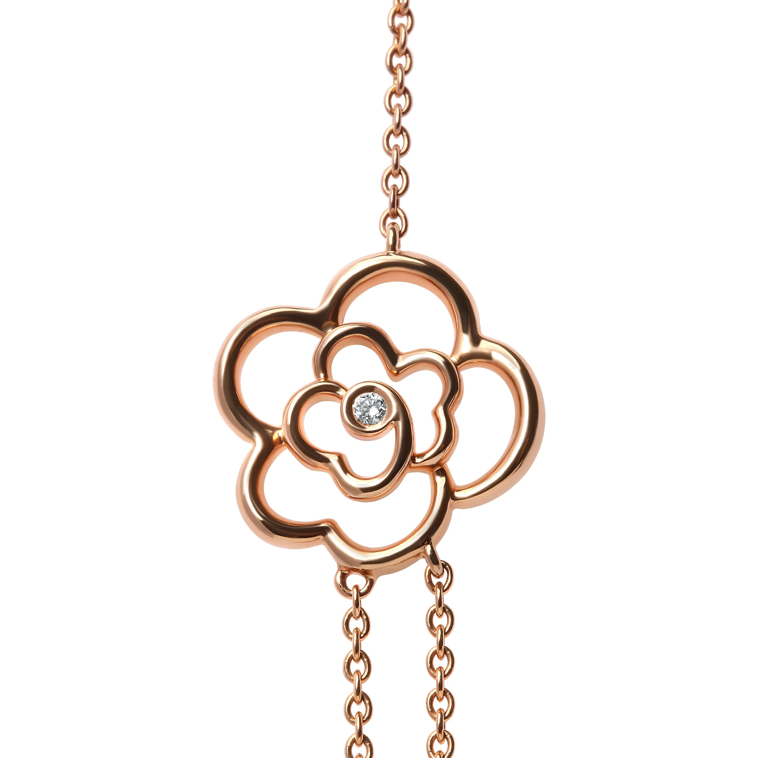 18K Rose Gold 1/2 Cttw Diamond and Freshwater Pearl Double Strand Station Necklace (G-H Color, SI1-SI2 Clarity) - Adjustable up to 16" to 20" - Image 9