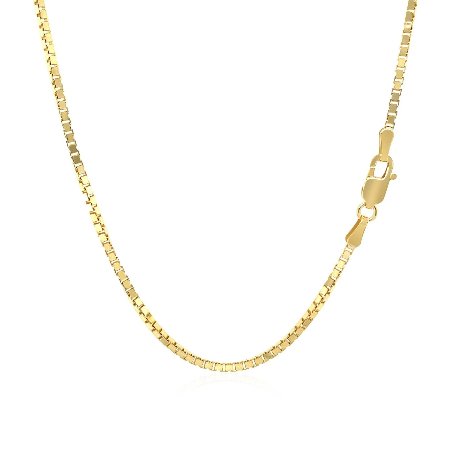 18k Yellow Gold Classic Box Chain (1.40 mm) - Image 4