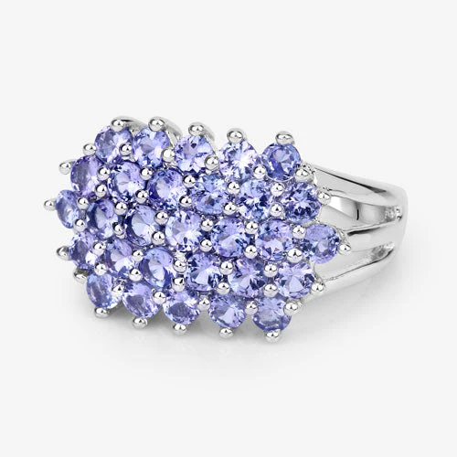 2.03 Carat Genuine Tanzanite .925 Sterling Silver Ring - Image 10