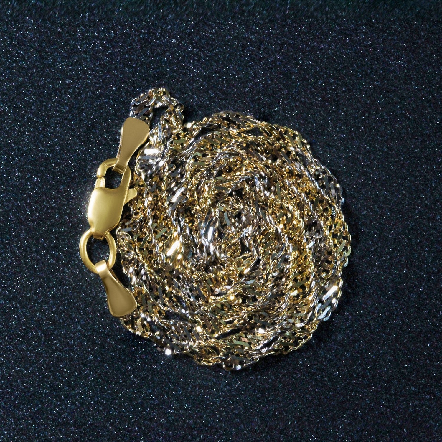 2.0mm 14k Two-Tone Gold Singapore Chain - Image 6