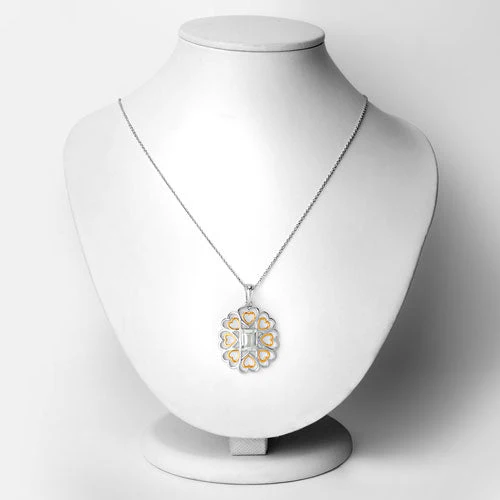 2.10 Carat Genuine Green Amethyst .925 Sterling Silver Pendant - Image 6