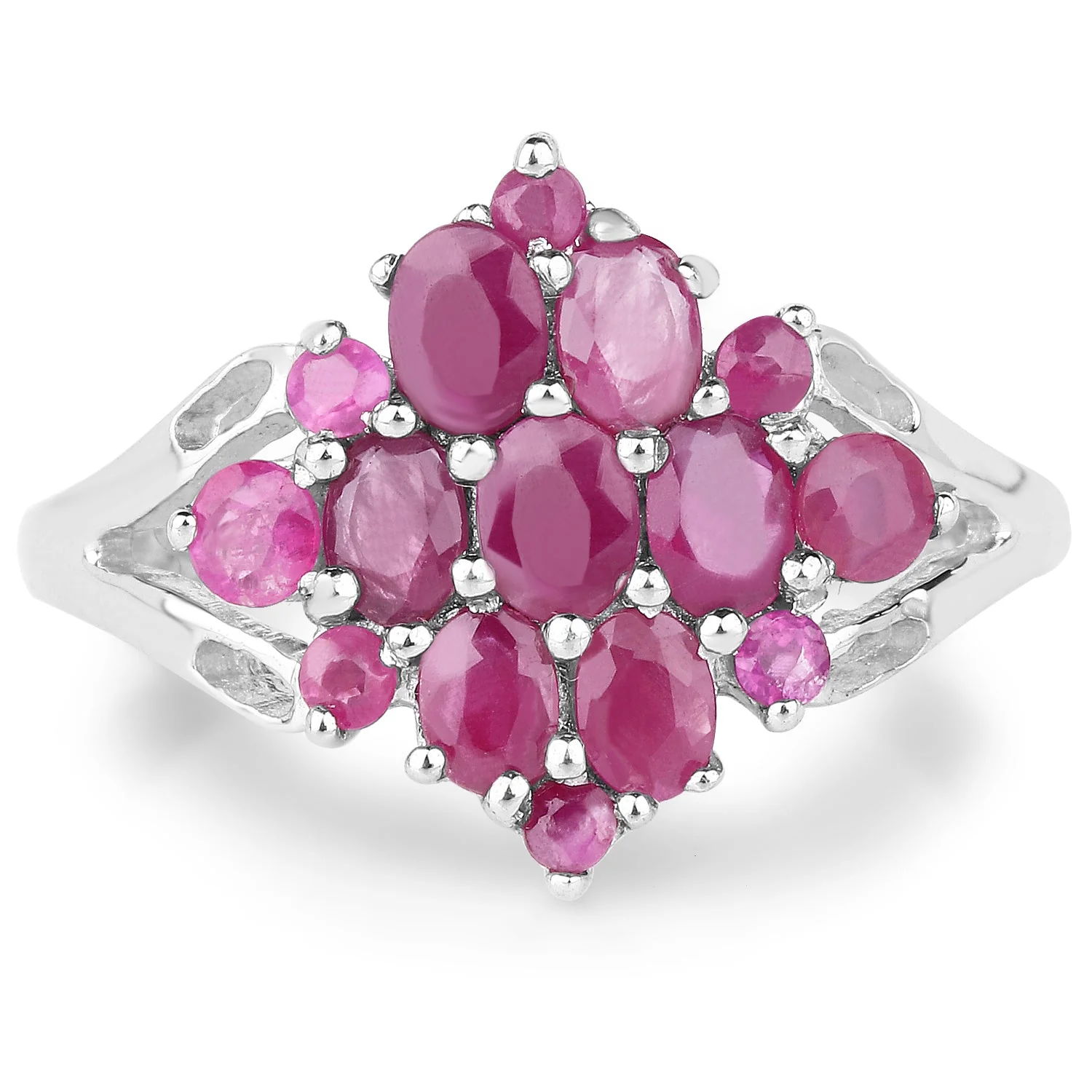 2.10 Carat Genuine Ruby .925 Sterling Silver Ring - Image 3