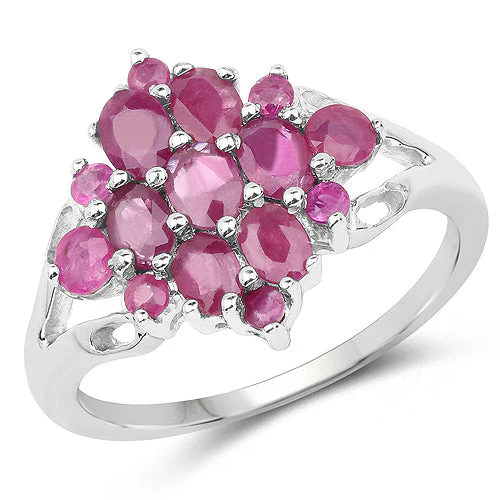 2.10 Carat Genuine Ruby .925 Sterling Silver Ring - Image 4