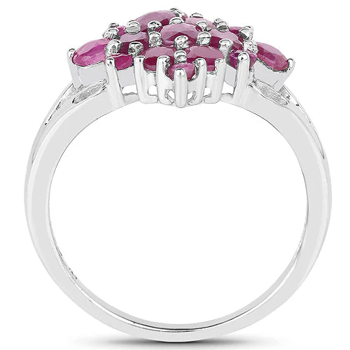 2.10 Carat Genuine Ruby .925 Sterling Silver Ring - Image 5