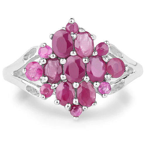 2.10 Carat Genuine Ruby .925 Sterling Silver Ring - Image 6
