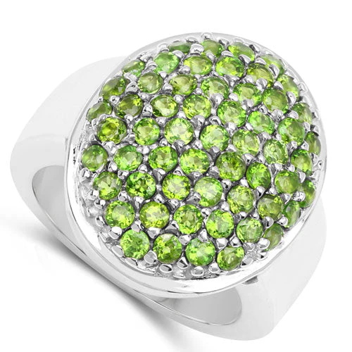 2.17 Carat Genuine Chrome Diopside .925 Sterling Silver Ring - Image 5