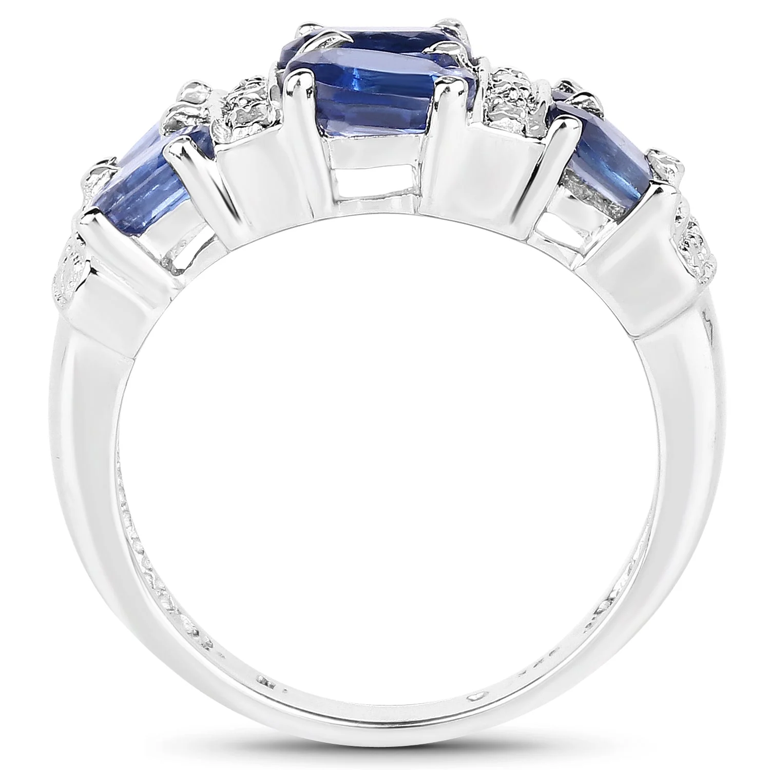 2.44 Carat Genuine Kyanite .925 Sterling Silver Ring - Image 2