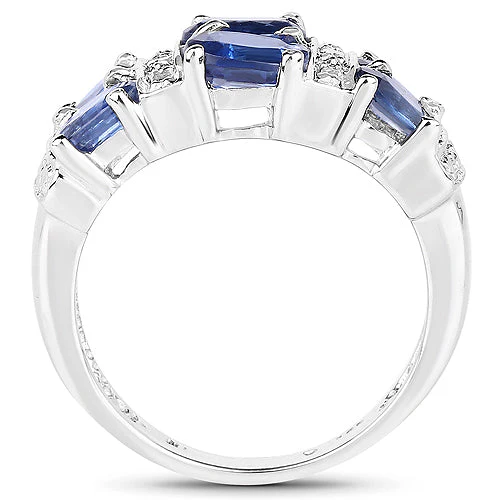 2.44 Carat Genuine Kyanite .925 Sterling Silver Ring - Image 5