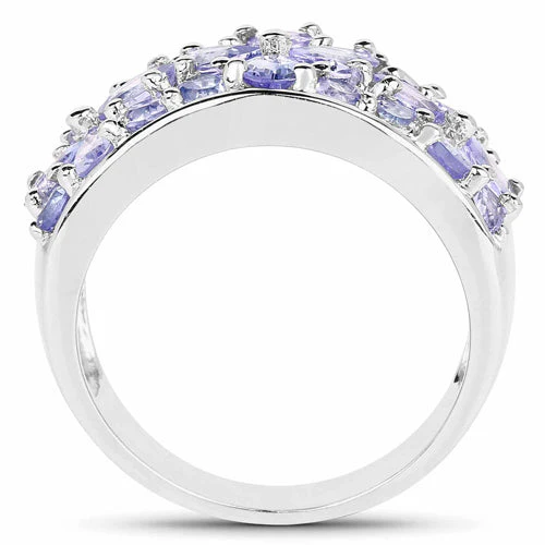 2.52 Carat Genuine Tanzanite .925 Sterling Silver Ring - Image 5
