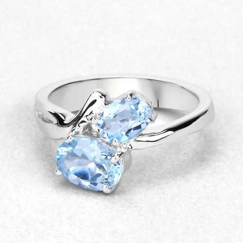 2.55 Carat Genuine Blue Topaz .925 Sterling Silver Ring - Image 12