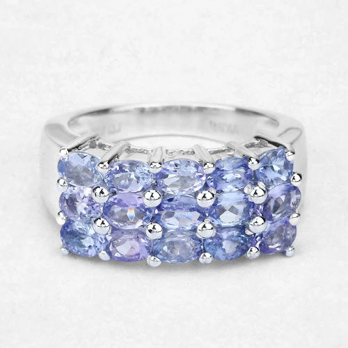 2.55 Carat Genuine Tanzanite .925 Sterling Silver Ring - Image 12