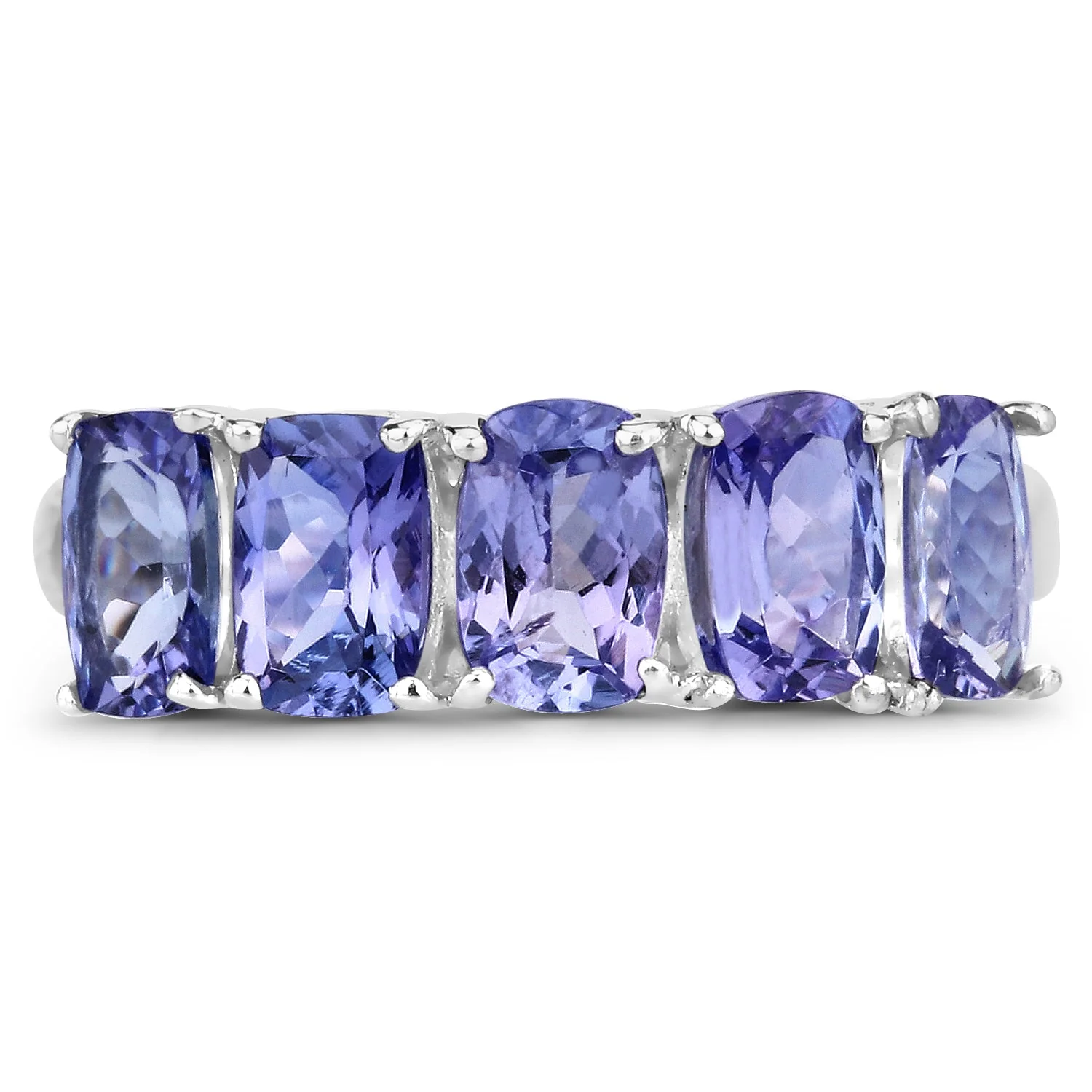 2.65 Carat Genuine Tanzanite .925 Sterling Silver Ring - Image 3
