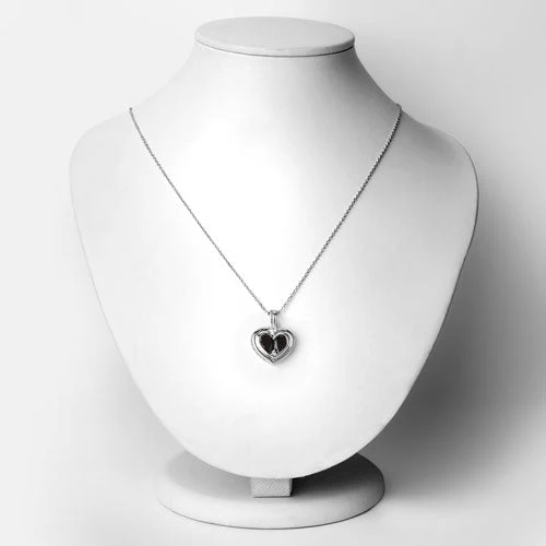 2.66 Carat Genuine Garnet and White Topaz .925 Sterling Silver Pendant - Image 6