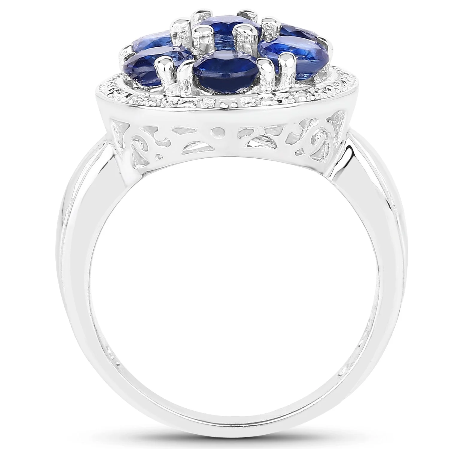 2.66 Carat Genuine Kyanite .925 Sterling Silver Ring - Image 2
