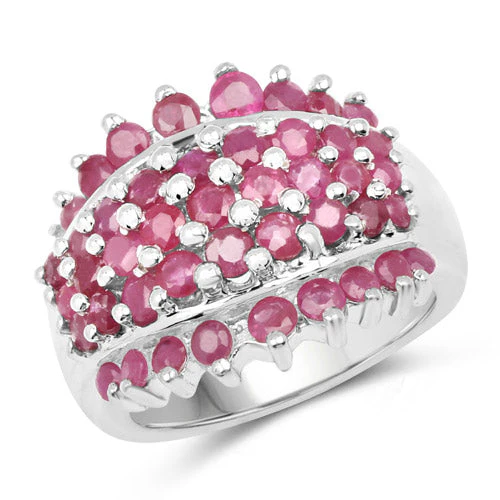 2.70 Carat Genuine Ruby .925 Sterling Silver Ring - Image 4