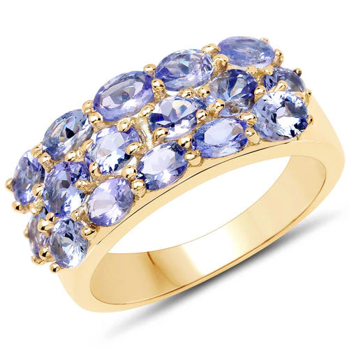 2.72 Carat Genuine Tanzanite .925 Sterling Silver Ring - Image 4