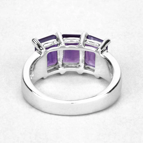 2.85 Carat Genuine Amethyst .925 Sterling Silver Ring - Image 11