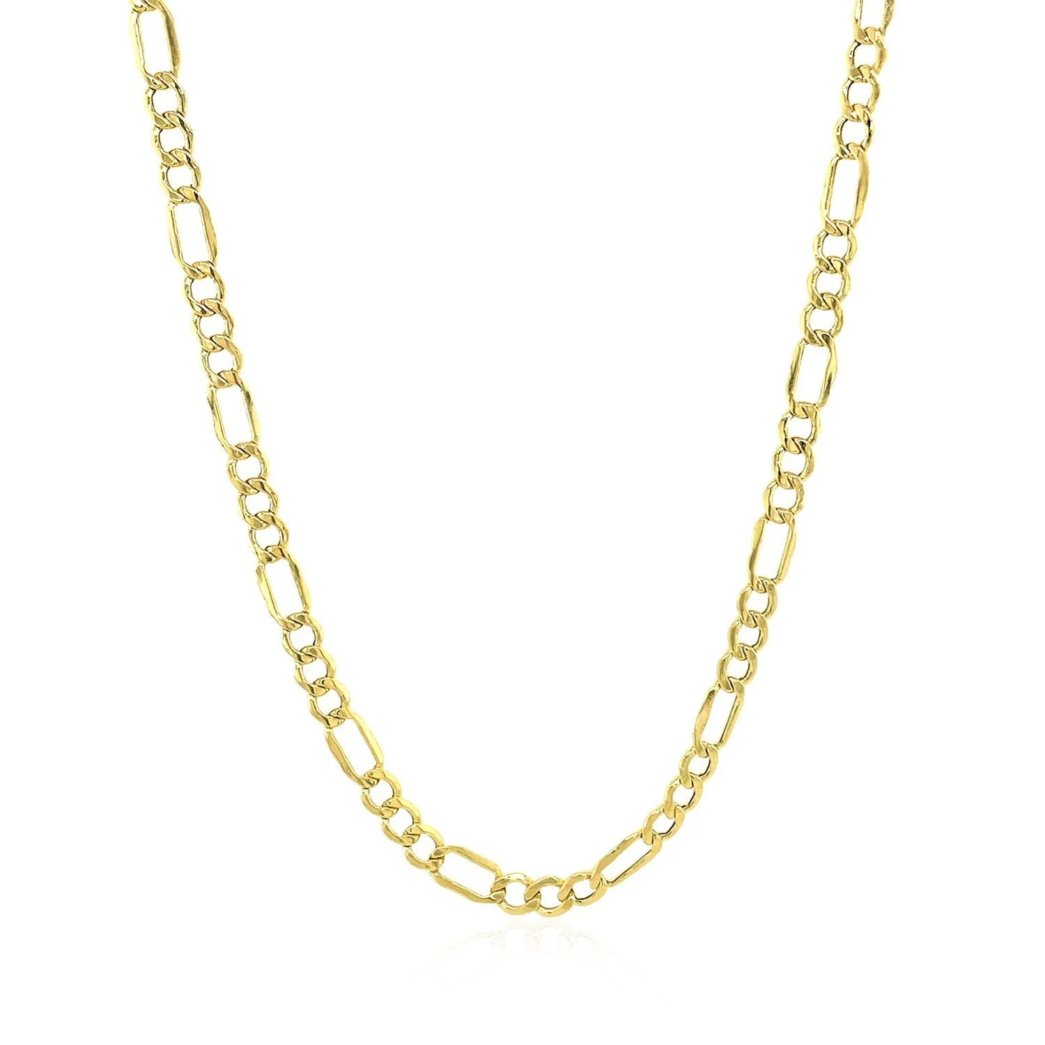 2.8mm 10k Yellow Gold Lite Figaro Chain - Image 3