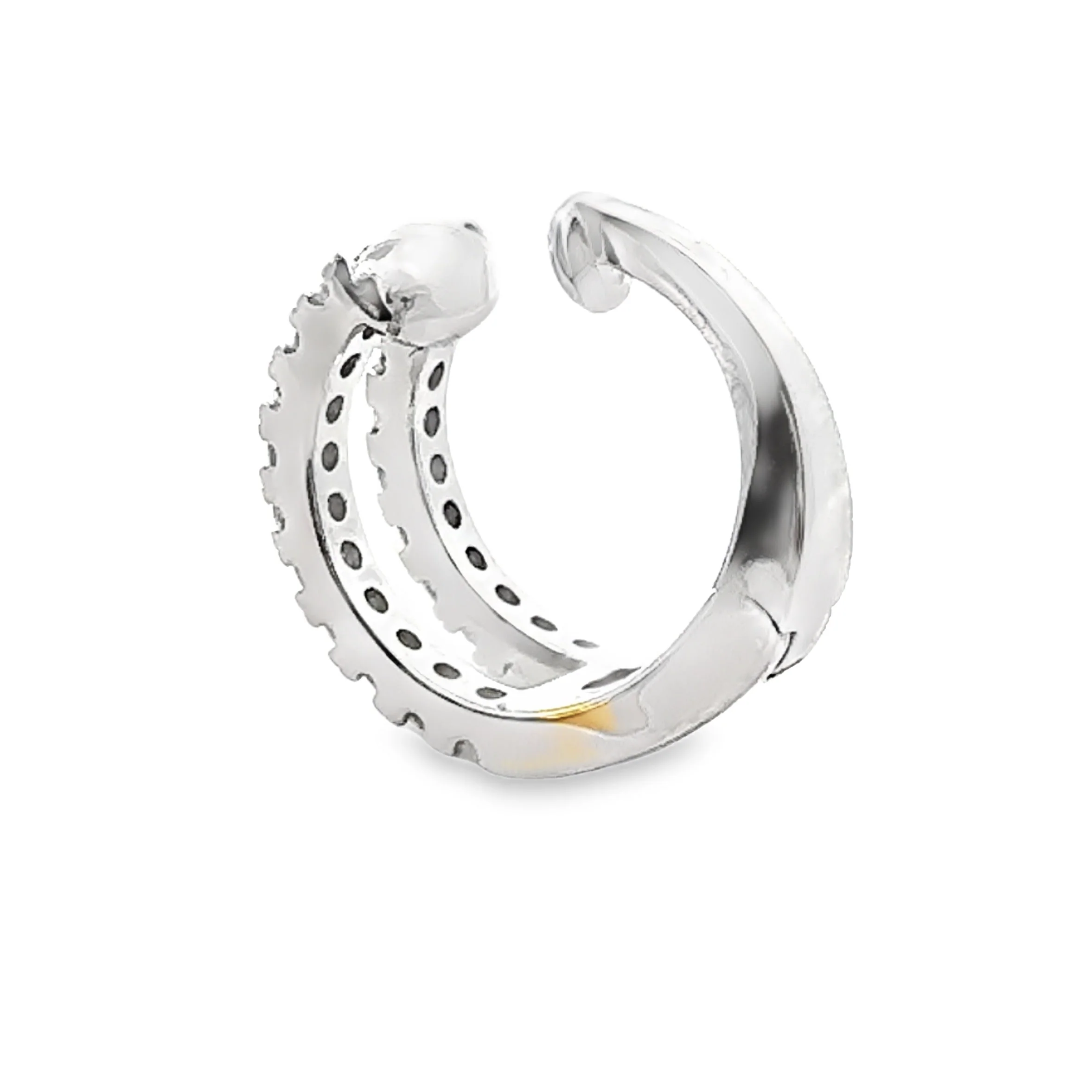 .25ct Diamond Ear Cuff 14KT White Gold - Image 2