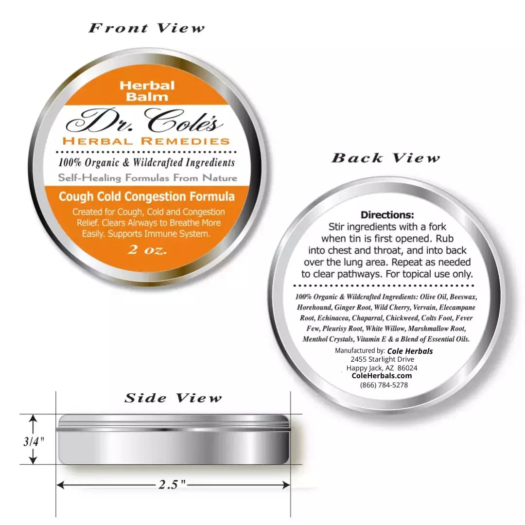 26 - Dr. Cole’s Organic Cough Cold Congestion Relief Balm - Image 3