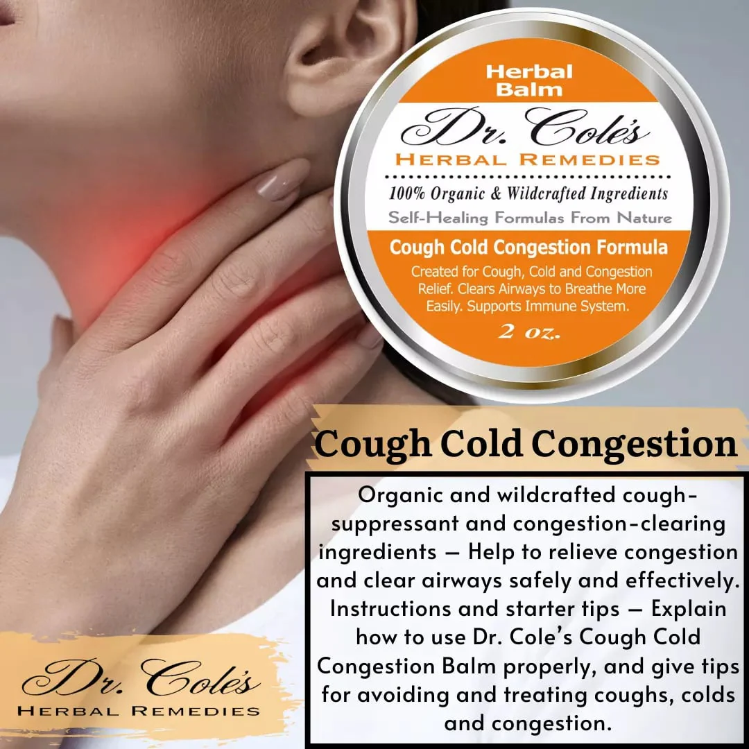 26 - Dr. Cole’s Organic Cough Cold Congestion Relief Balm - Image 4