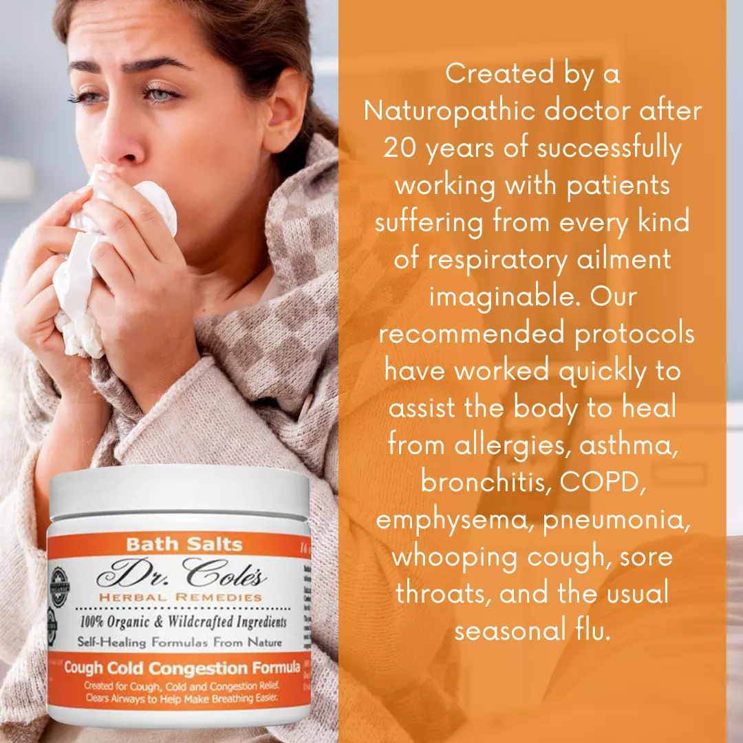 28 - Dr. Cole's Organic Cough Cold Congestion Bath Salts - Image 12