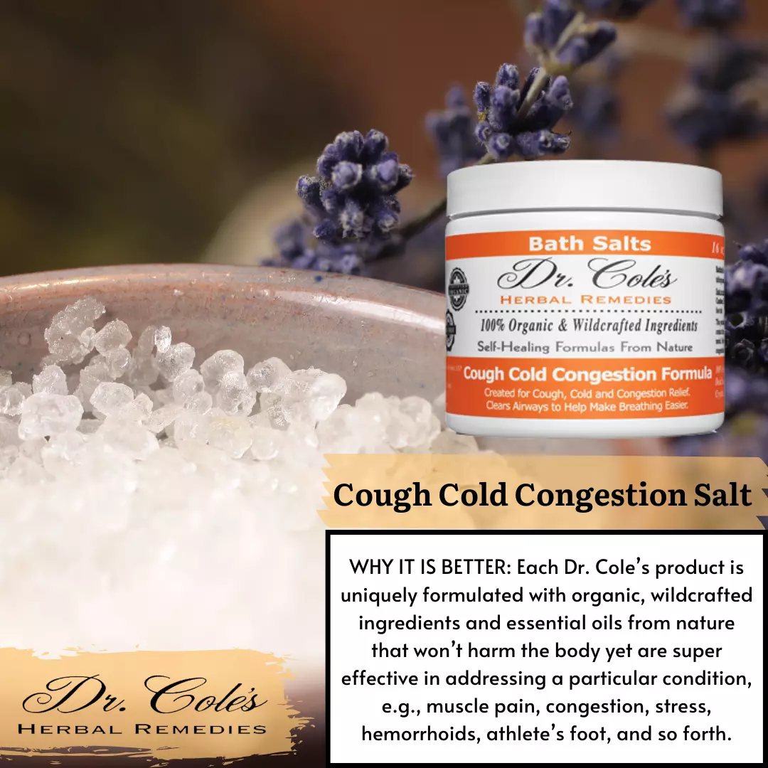 28 - Dr. Cole's Organic Cough Cold Congestion Bath Salts - Image 8