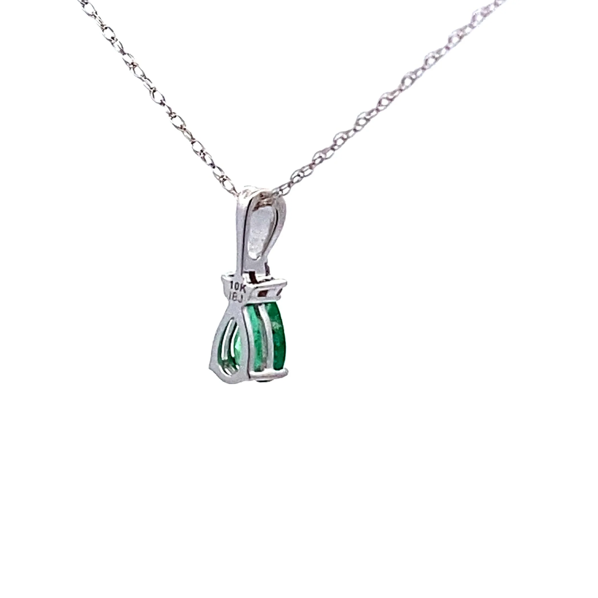 .29ct Emerald Diamond Fashion Pendants 10KT White Gold - Image 5