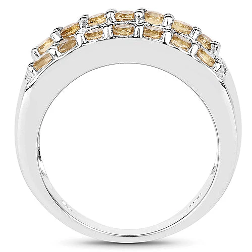 3.08 Carat Genuine Citrine .925 Sterling Silver Ring - Image 5