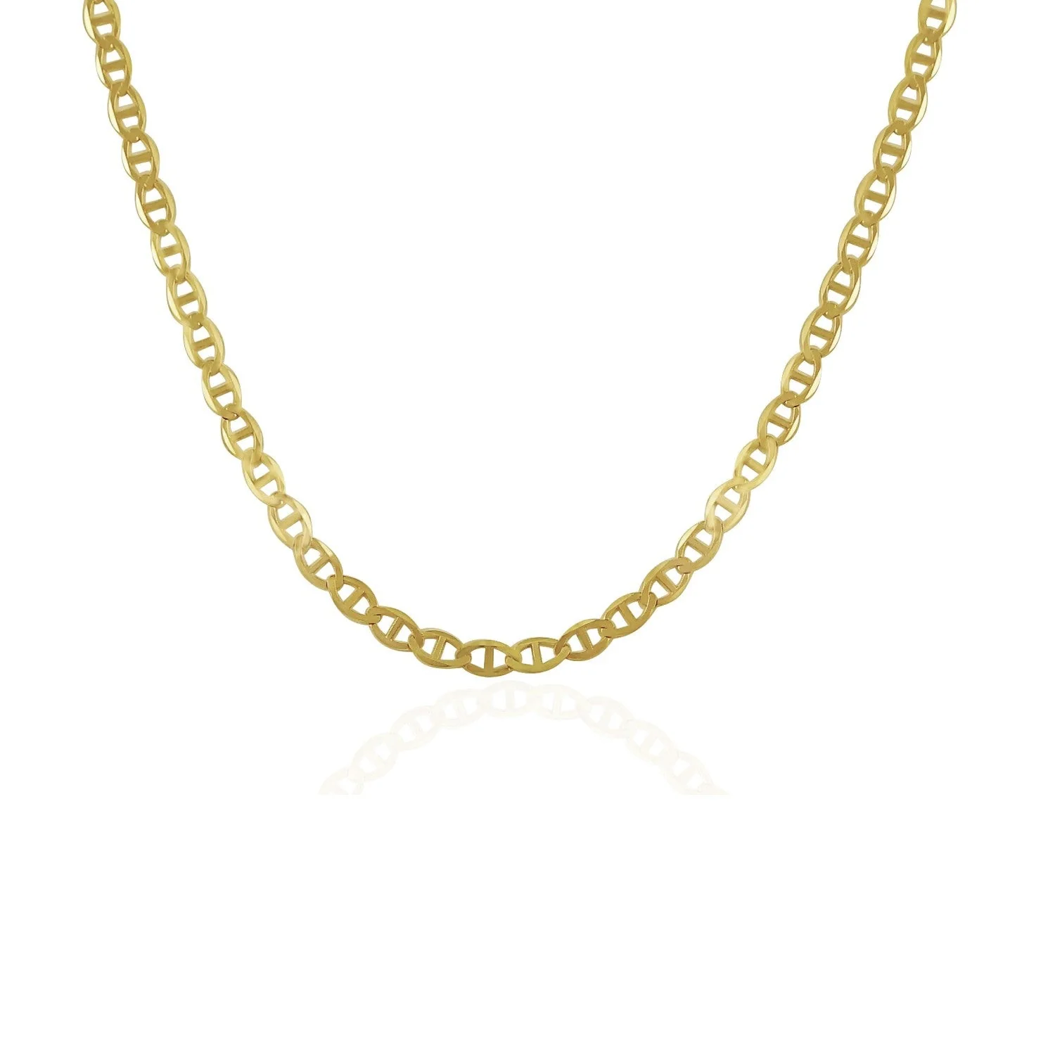 3.2mm 14k Yellow Gold Mariner Link Chain - Image 6