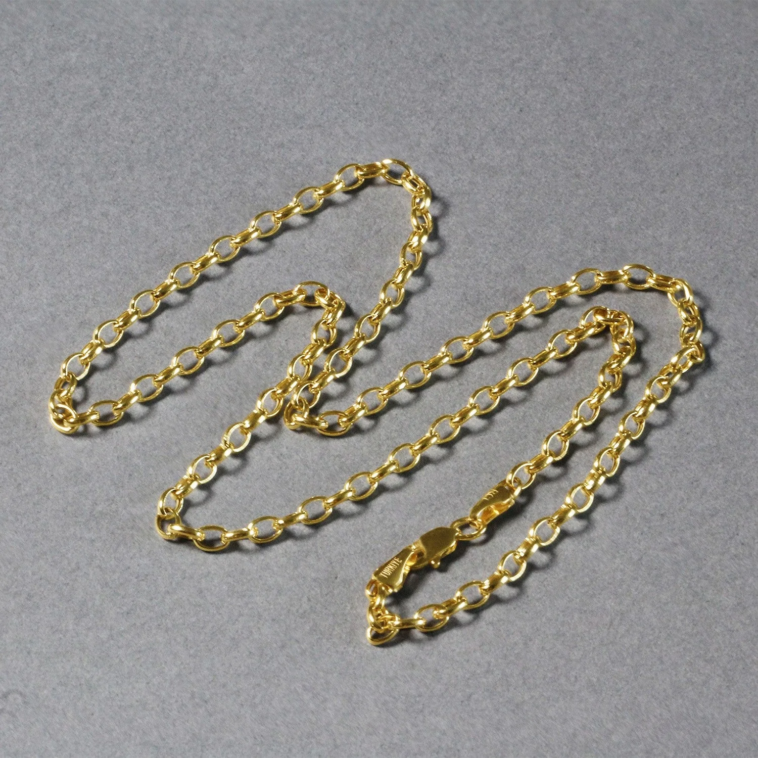 3.2mm 14k Yellow Gold Oval Rolo Chain - Image 11