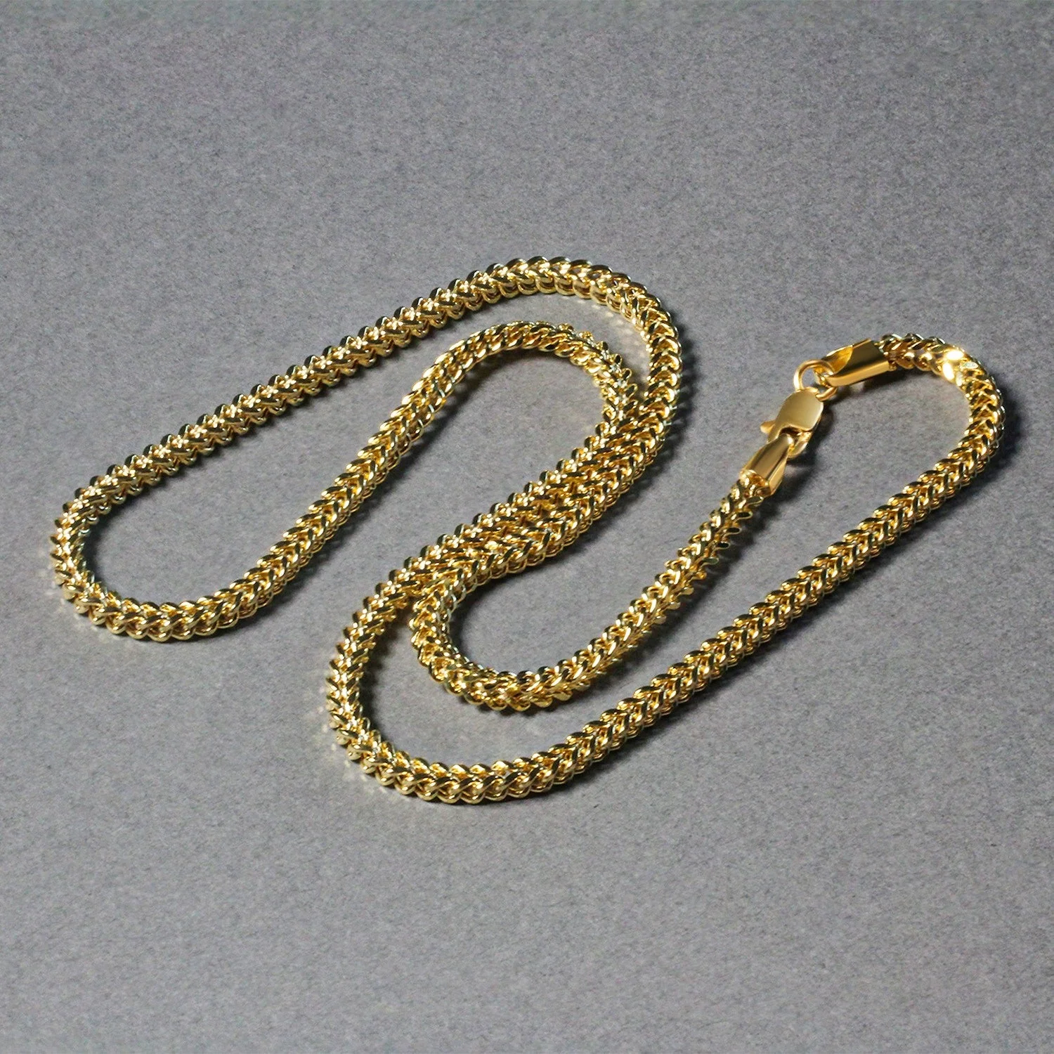 3.2mm 14k Yellow Gold Square Franco Chain - Image 10