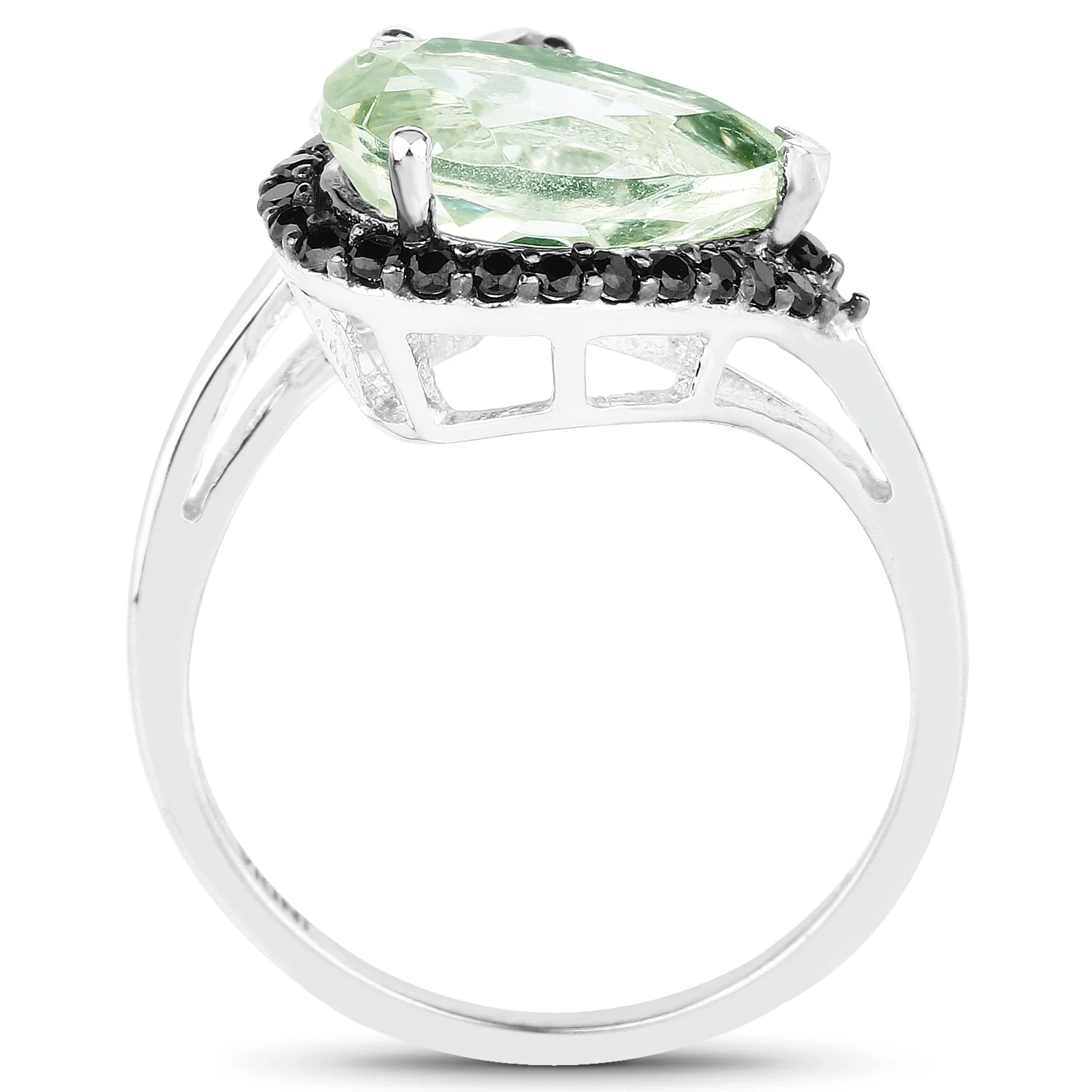 3.42 Carat Genuine Multi Stone .925 Sterling Silver Ring - Image 2