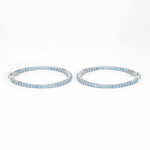 3.60 Carat Genuine Swiss Blue Topaz .925 Sterling Silver Earrings - Image 10
