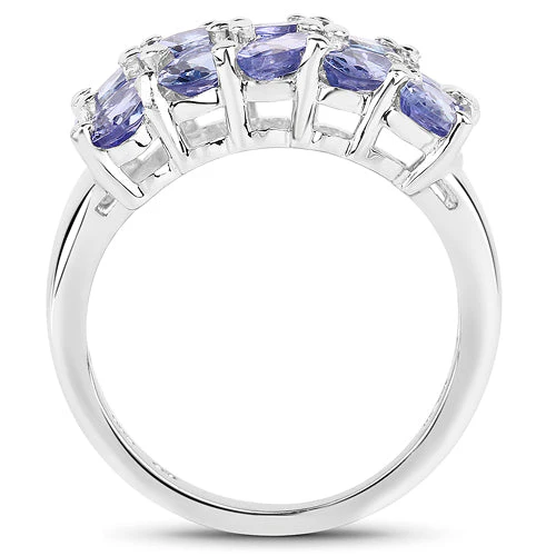3.75 Carat Genuine Tanzanite .925 Sterling Silver Ring - Image 6