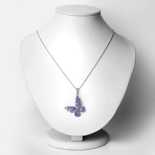 3.78 Carat Genuine Tanzanite .925 Sterling Silver Pendant - Image 6