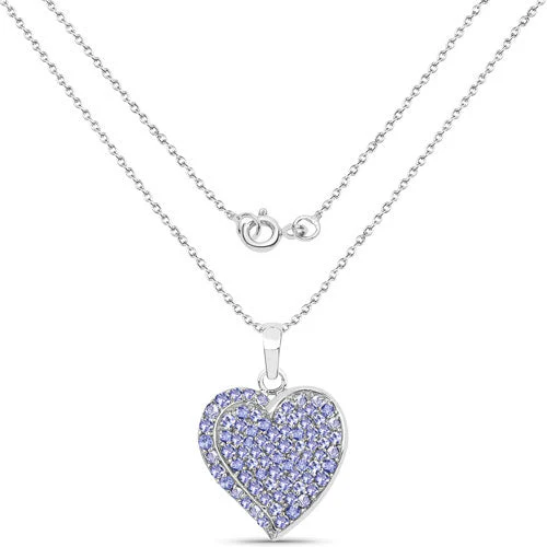 3.97 Carat Genuine Tanzanite .925 Sterling Silver Pendant - Image 4
