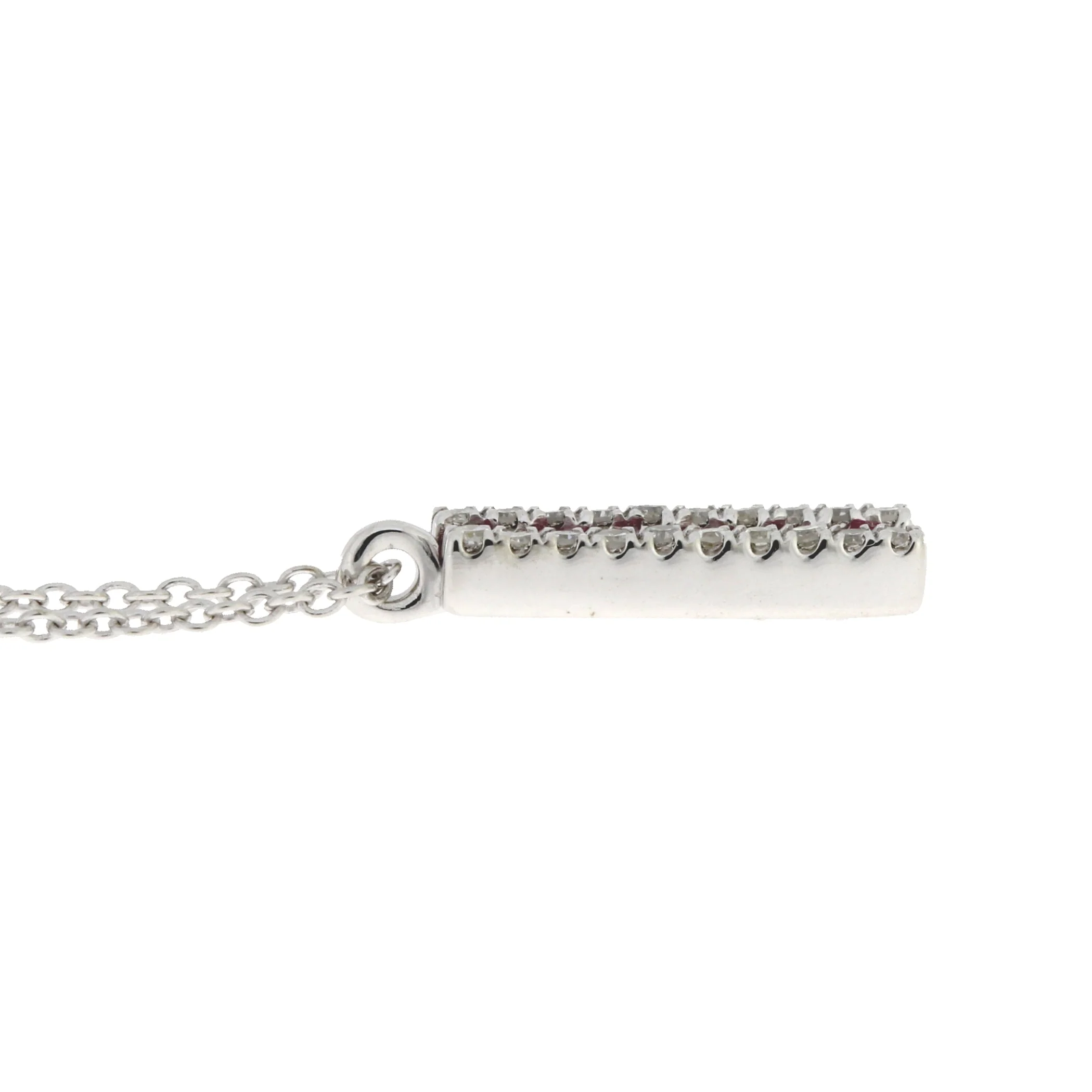 .30ct Ruby Diamond Fashion Pendants 14KT White Gold - Image 2