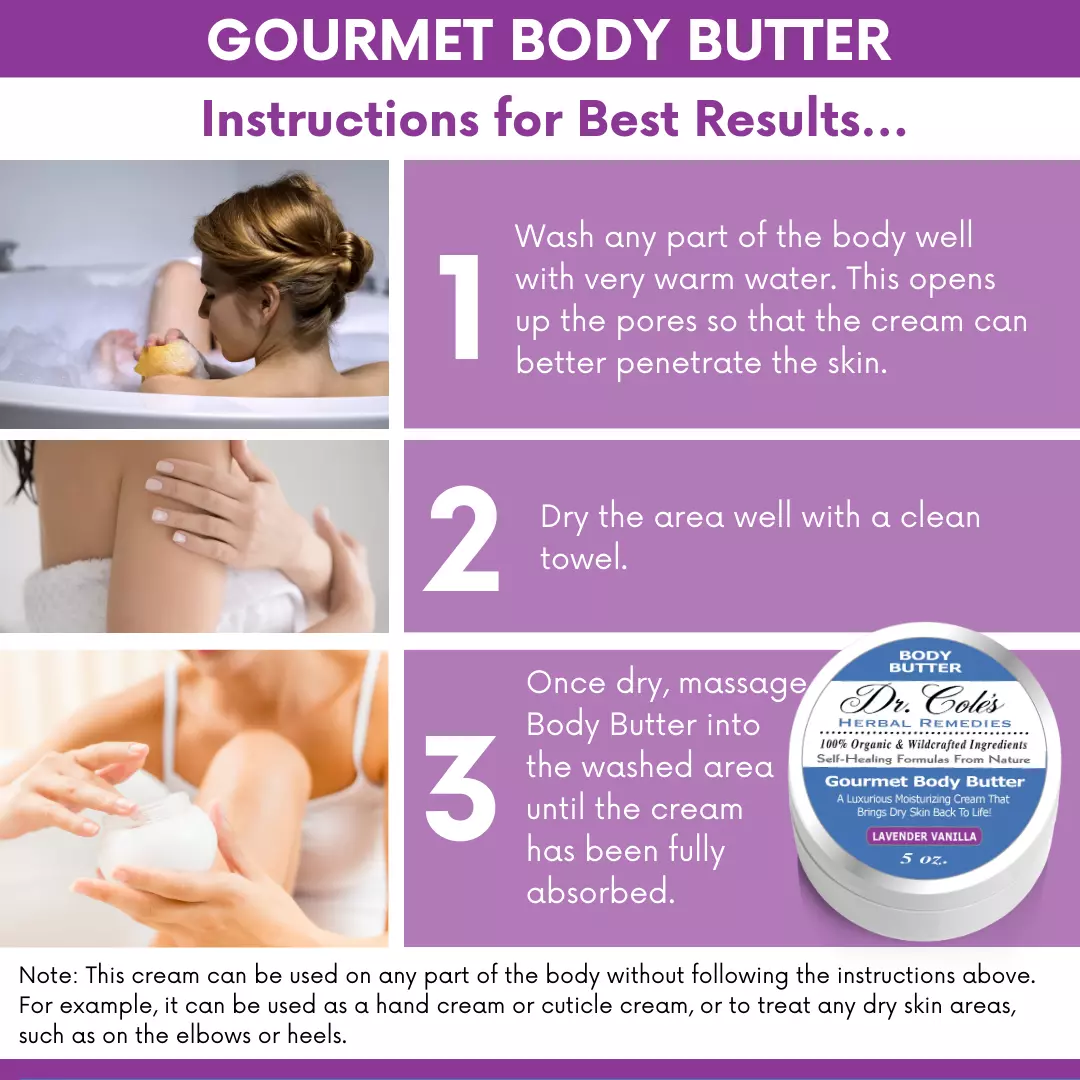 38 - Dr. Cole's Gourmet Body Butter - LAVENDER VANILLA - Image 8