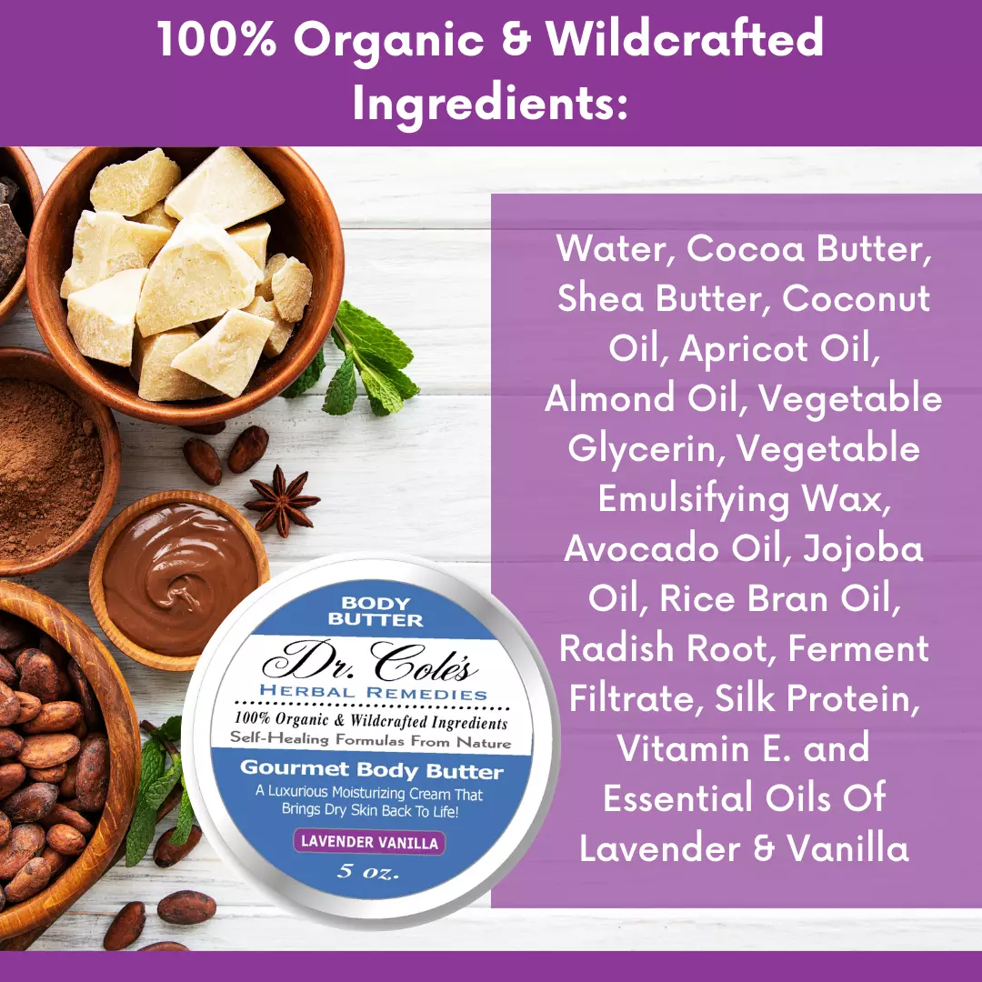 38 - Dr. Cole's Gourmet Body Butter - LAVENDER VANILLA - Image 9