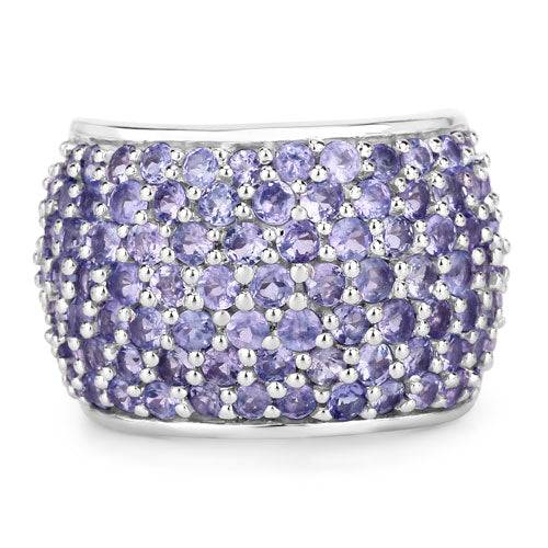 4.22 Carat Genuine Tanzanite .925 Sterling Silver Ring - Image 7