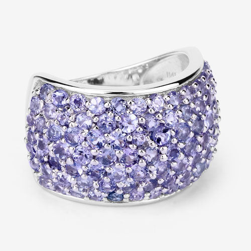 4.22 Carat Genuine Tanzanite .925 Sterling Silver Ring - Image 9