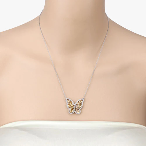 4.43 Carat Genuine Citrine .925 Sterling Silver Necklace - Image 10