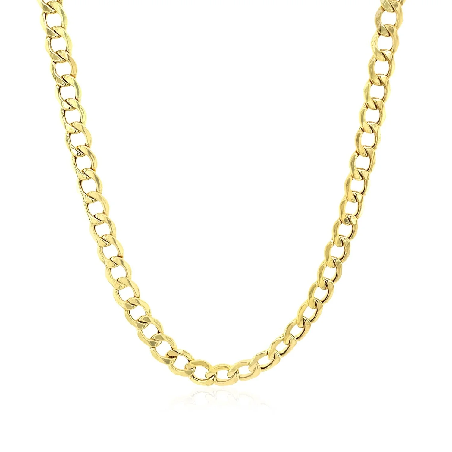 4.4mm 14k Yellow Gold Curb Chain - Image 5