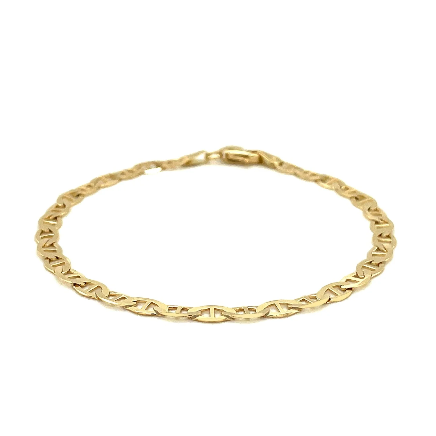 4.5mm 14k Yellow Gold Mariner Link Bracelet - Image 5