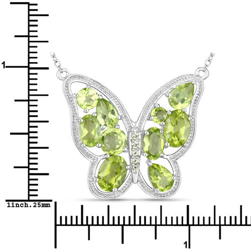 4.65 Carat Genuine Peridot .925 Sterling Silver Necklace - Image 7