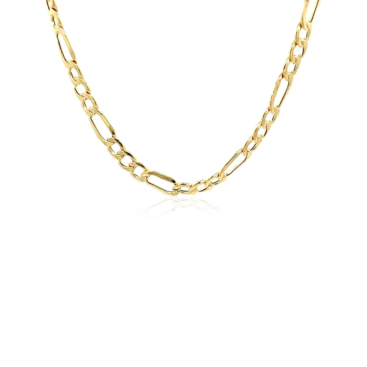 4.6mm 10k Yellow Gold Lite Figaro Chain - Image 6